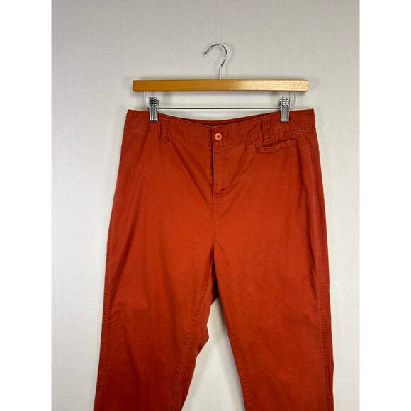 Woman's WoolRich Red Cotton Pants - Size 8 Tall Business casual comfortable - Picture 2 of 11